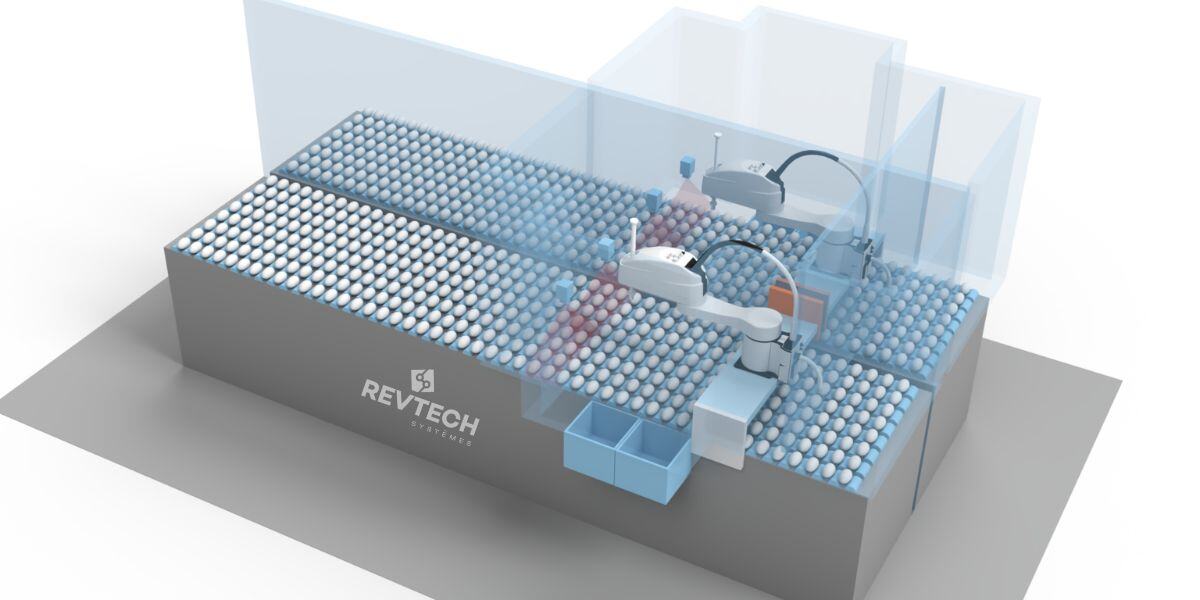 sorting robot with robotic arm abb scara