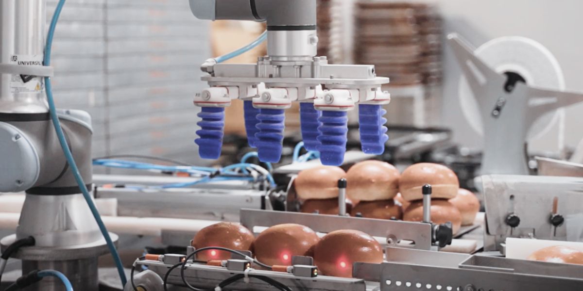 automatisation avec robot pour boulangerie