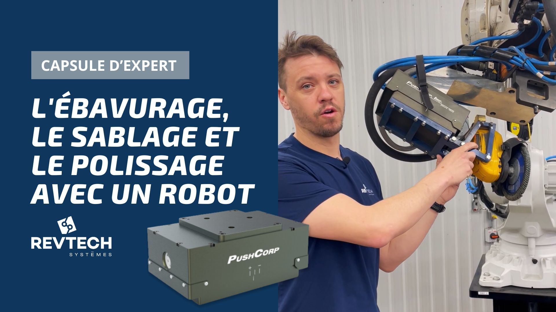 Ébavurage, sablage et polissage avec un robot